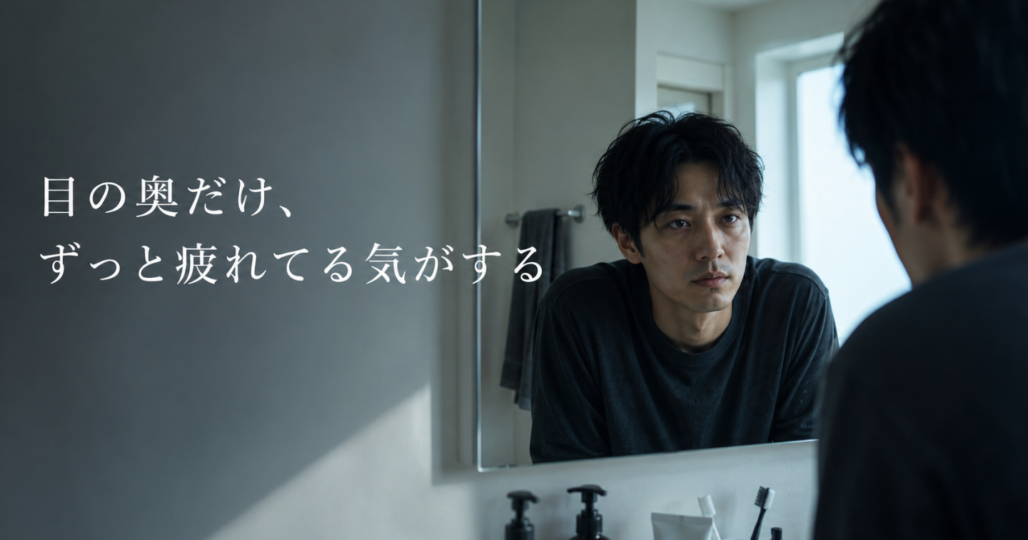 目の奥だけ、ずっと疲れてる気がする
