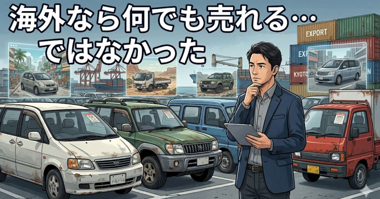副業で中古車輸出を始めるなら｜初心者が「海外では何でも売れる」と勘違いしやすい理由
