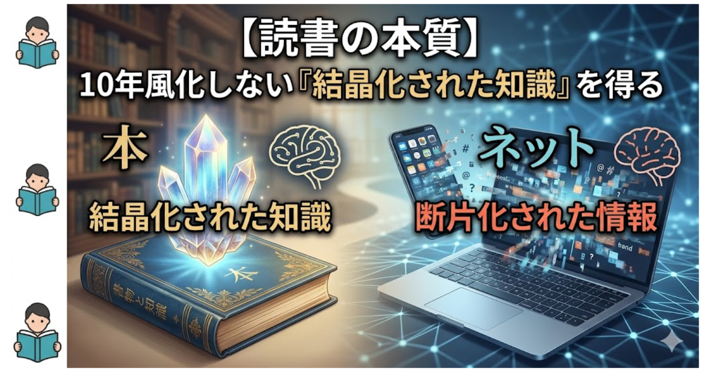 読書によって得られること①結晶化された知識