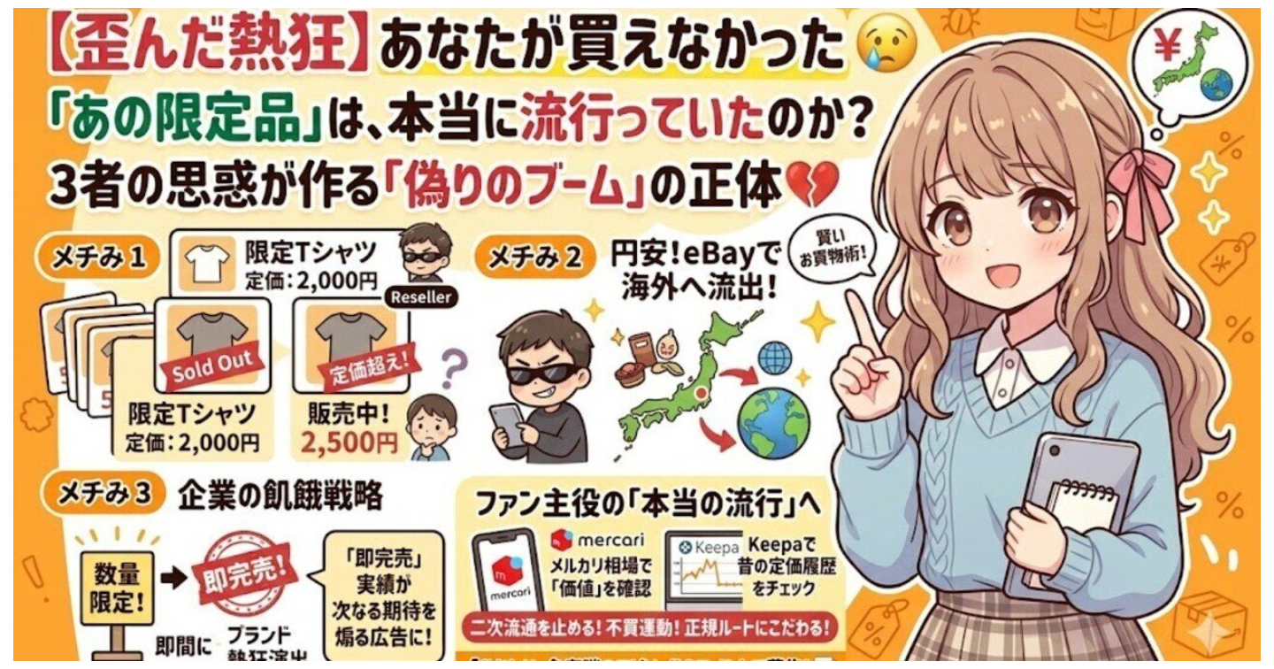 🎀 【歪んだ熱狂】「限定品、買えなかった…」の裏側。それ、本当にみんなが欲しがってるの？