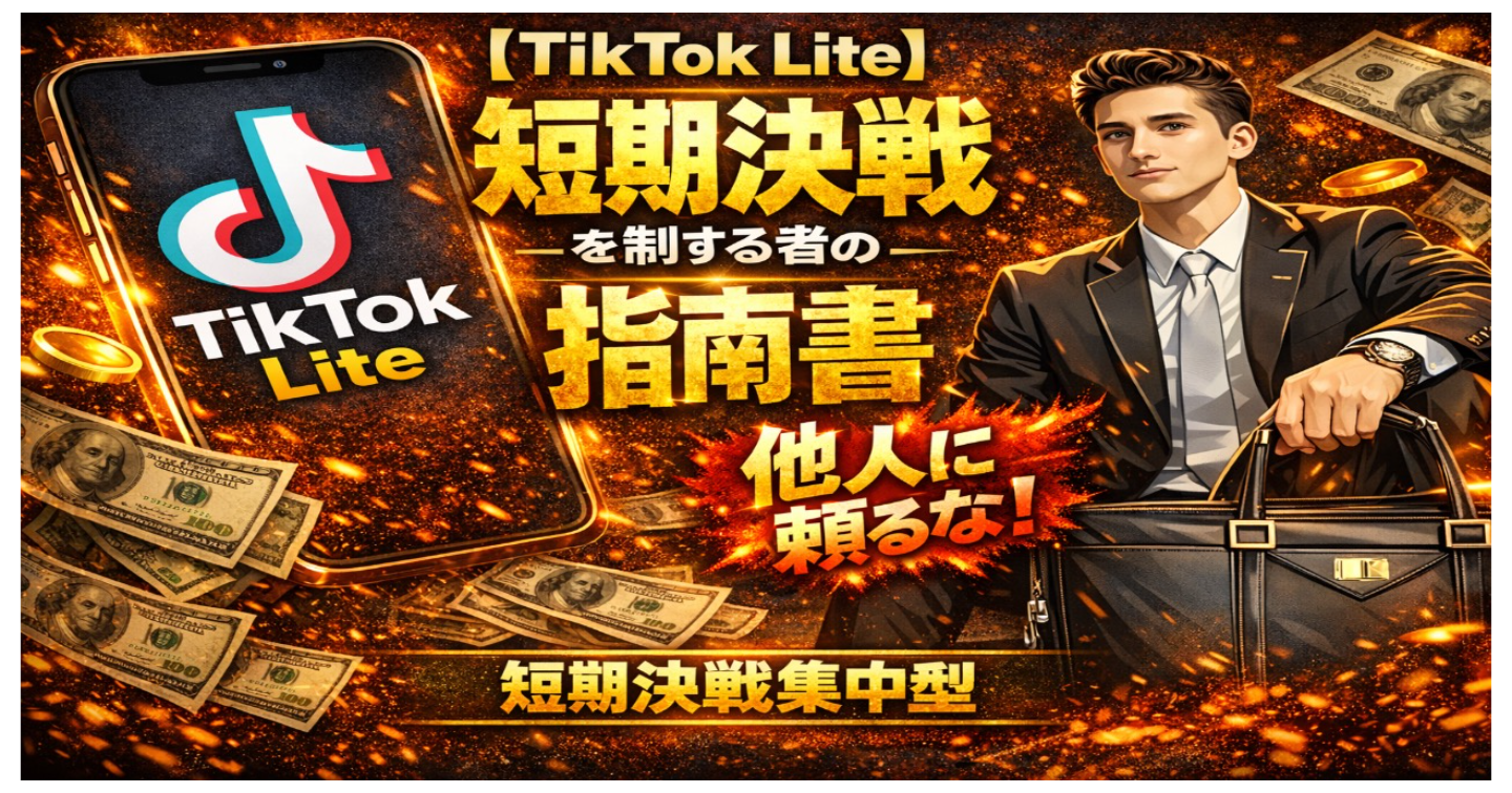 【TikTok Lite】短期決戦を制する者の為の指南書