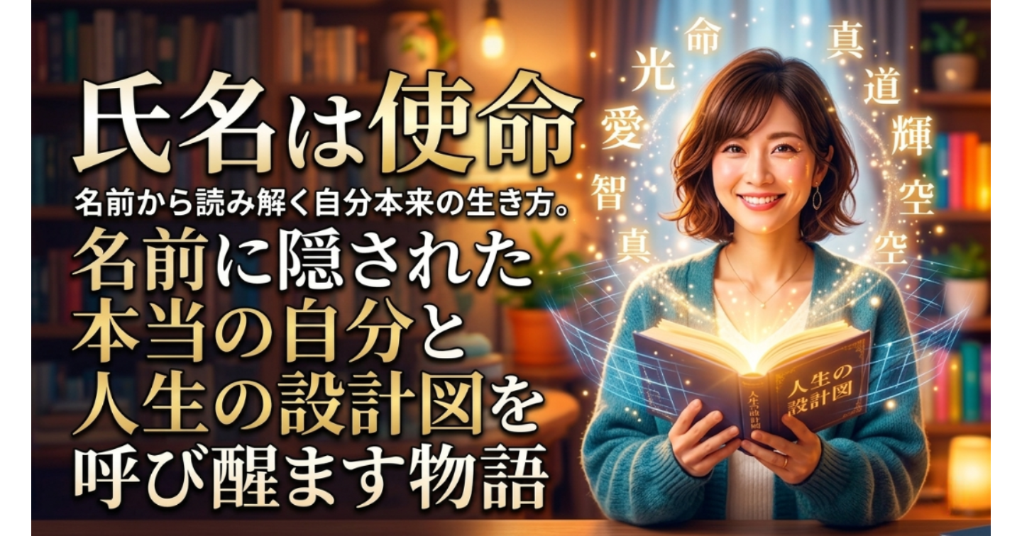 氏名は使命。あなたの名前に隠された本当の自分と人生の設計図を呼び醒ます物語