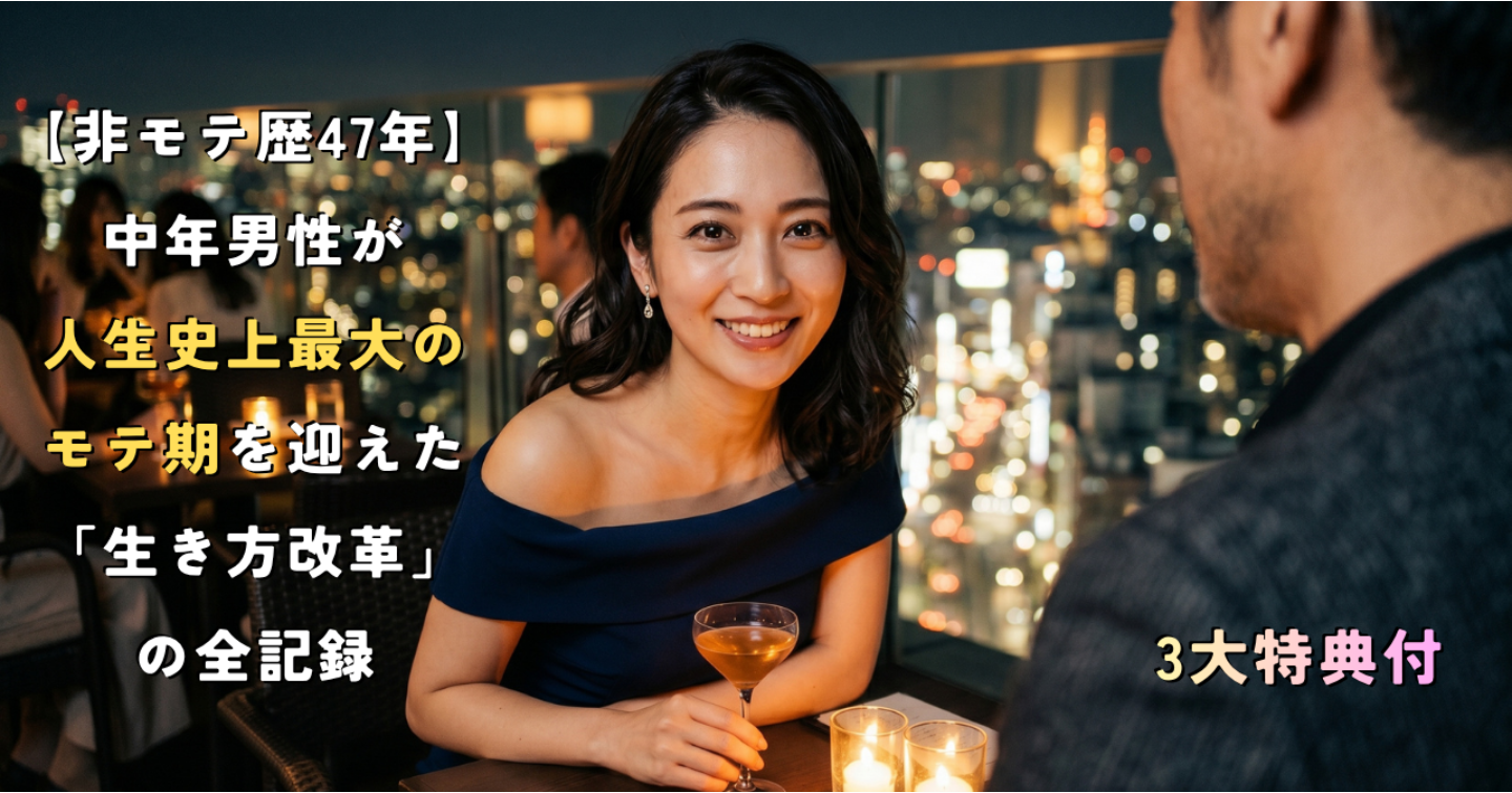 【非モテ歴47年】中年男性が人生史上最大のモテ期を迎えた「生き方改革」の全記録