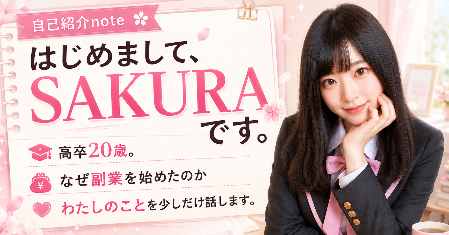 自己紹介　はじめましてSAKURAです