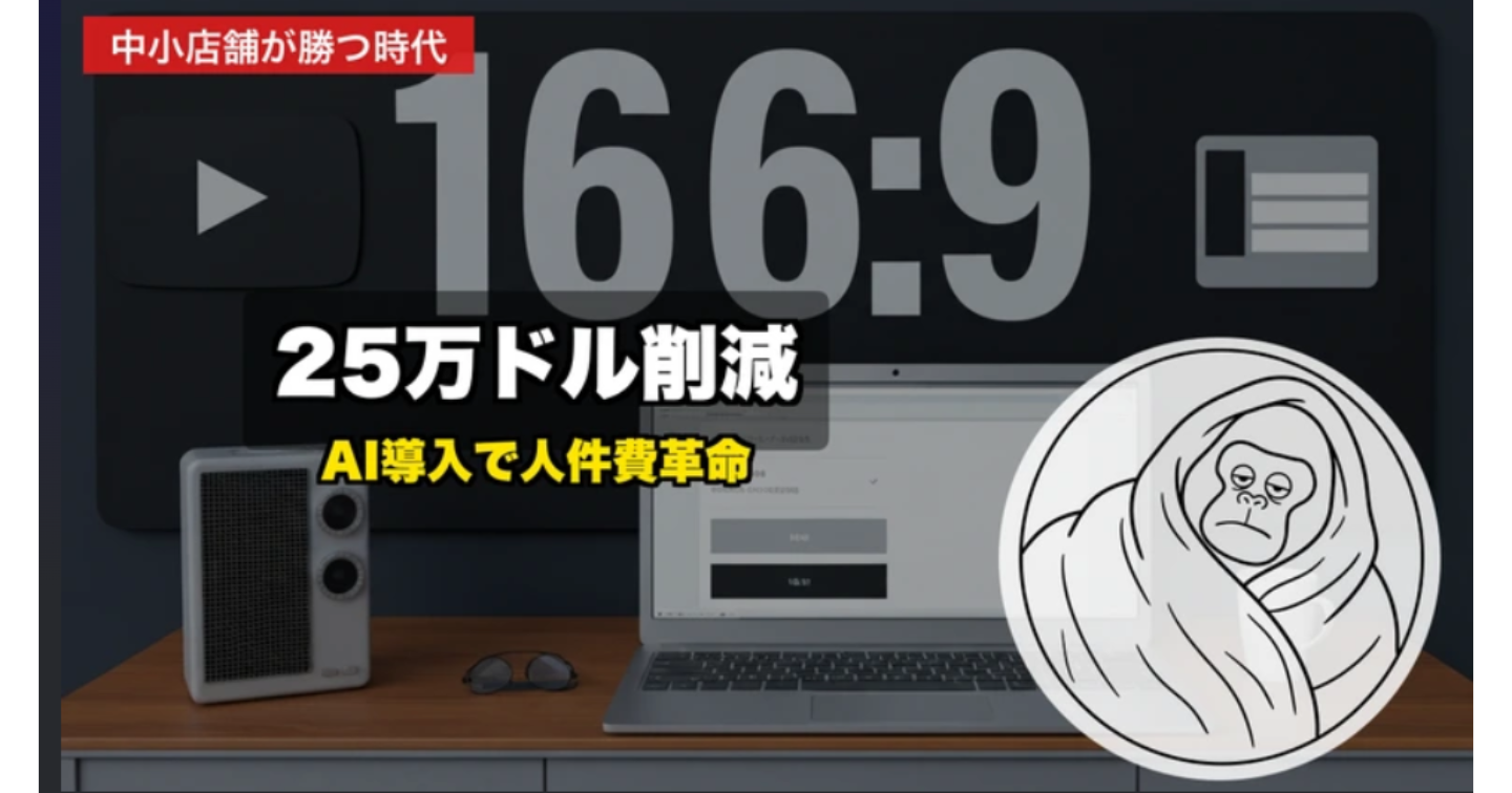 【2026年最新】中小店舗こそAI導入のチャンス！実際に人件費25万ドル削減した事例も