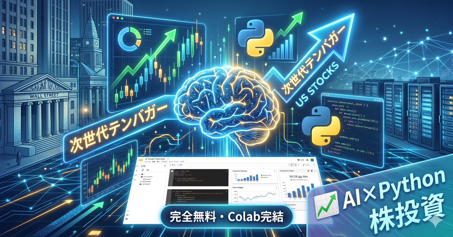 📈 米国有望株を自動スクリーニング！AI×Pythonで作る次世代テンバガー発掘ツール