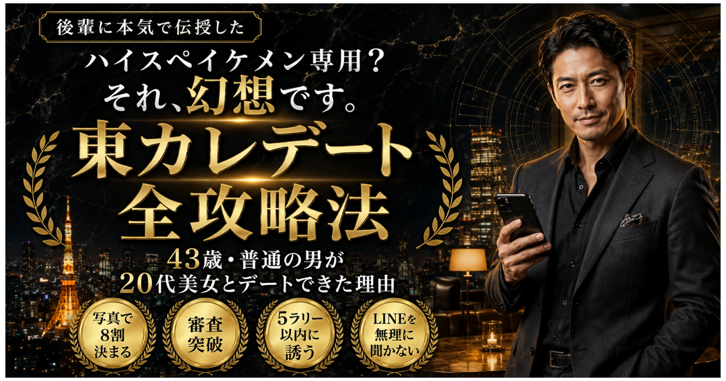 【後輩に本気で伝授した】 東カレデート全攻略法