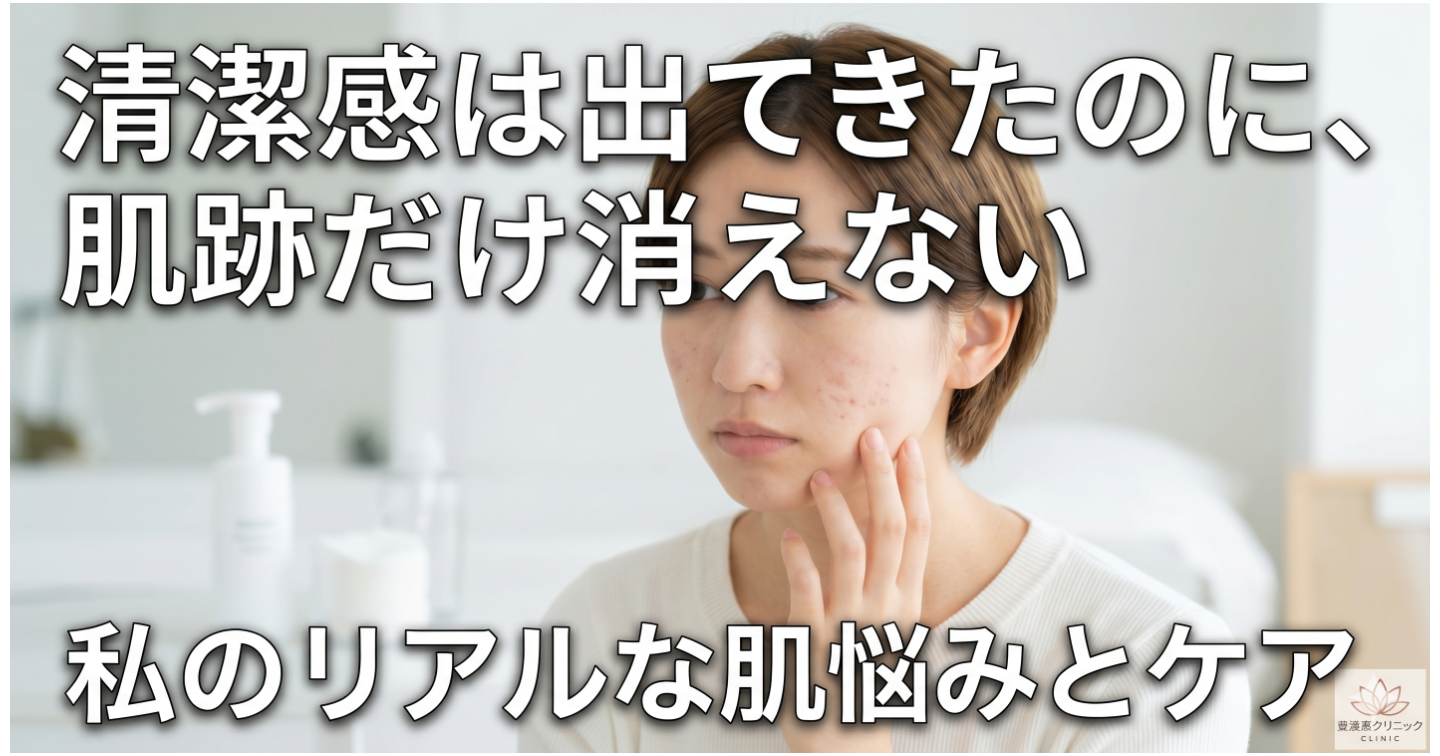 清潔感は出てきたのに、肌跡だけ消えない