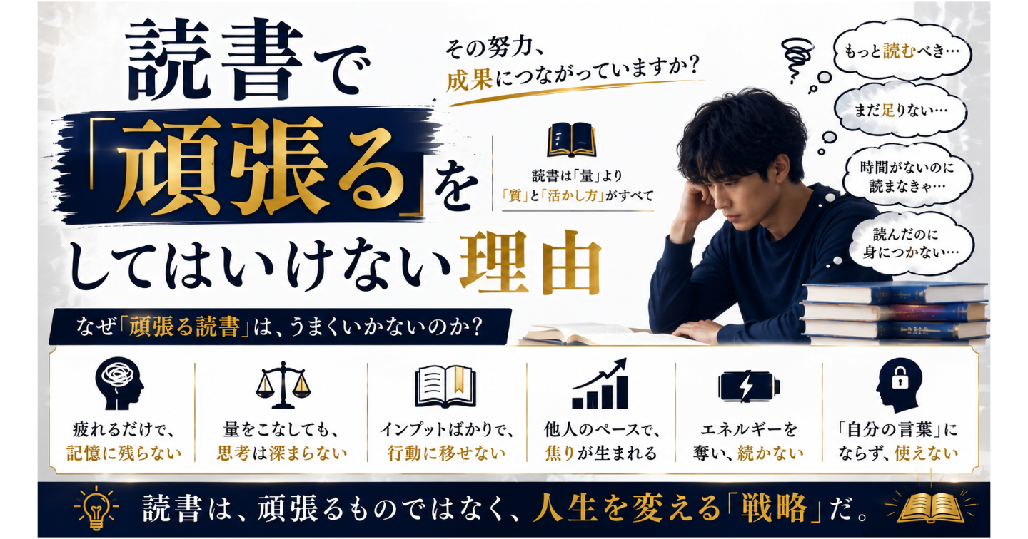 読書で「頑張る」をしてはいけない理由