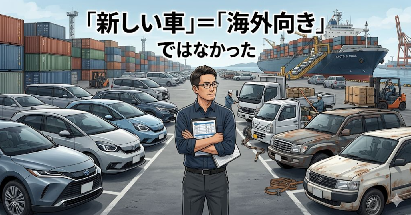 副業で中古車輸出を始めるなら｜初心者が「新しい車ほど海外向き」と勘違いしやすい理由