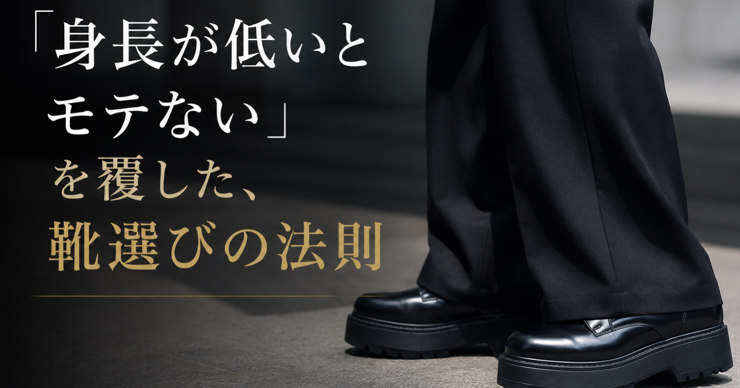 「身長が低いとモテない」を覆した、靴選びの法則