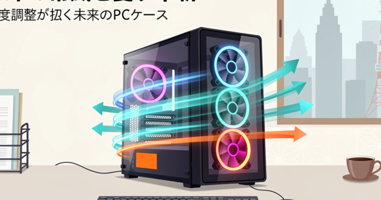 PC冷却の常識を覆す革新！ファンの角度調整がもたらす未来のPCケースとその深層