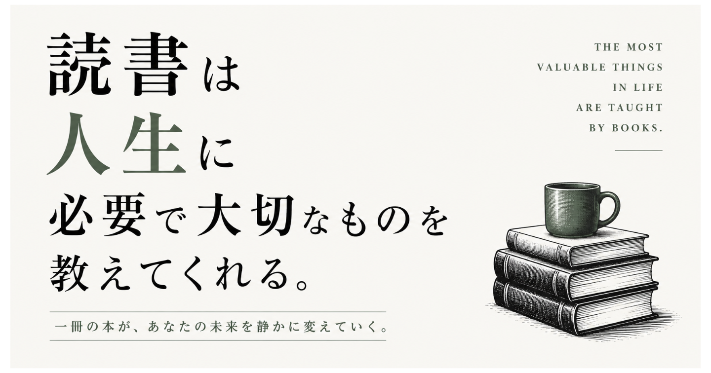 読書は人生に必要で大切なものを全て教えてくれる。
