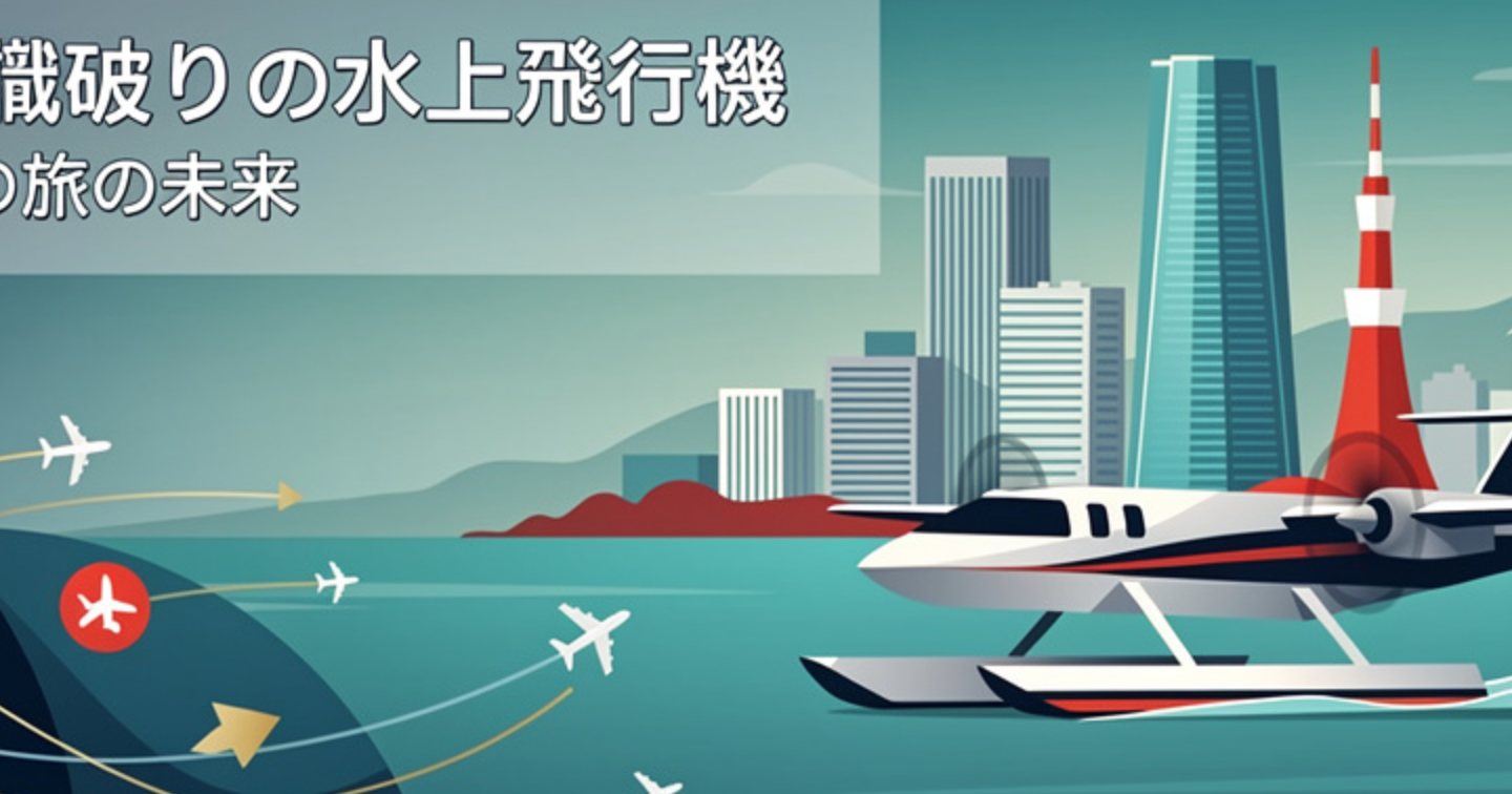 常識破りの水上飛行機が拓く、空の旅の未来 日本と世界の「当たり前」を覆す移動体験の真髄