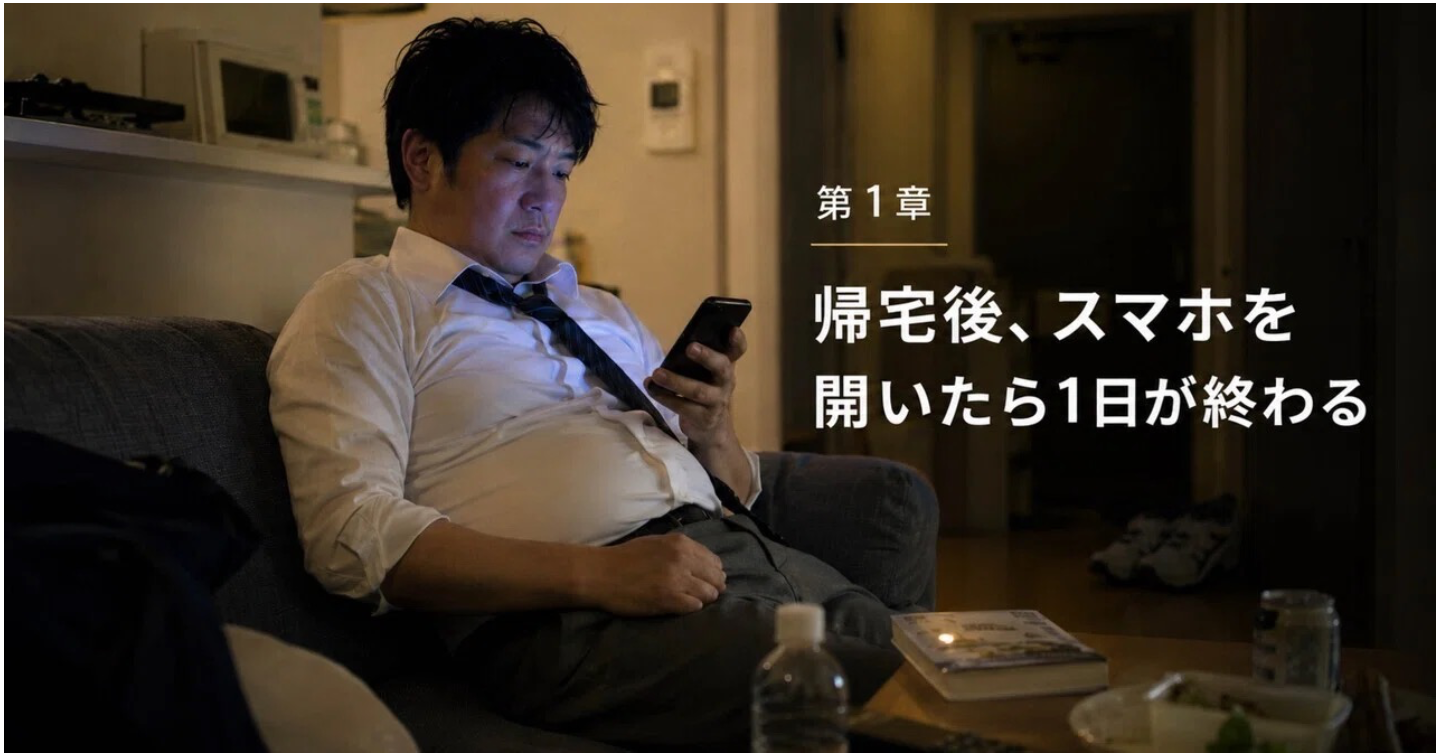 【はじめに①】仕事終わりにスマホで溶ける自分を変える。30代からの“努力が続く仕組み”の作り方
