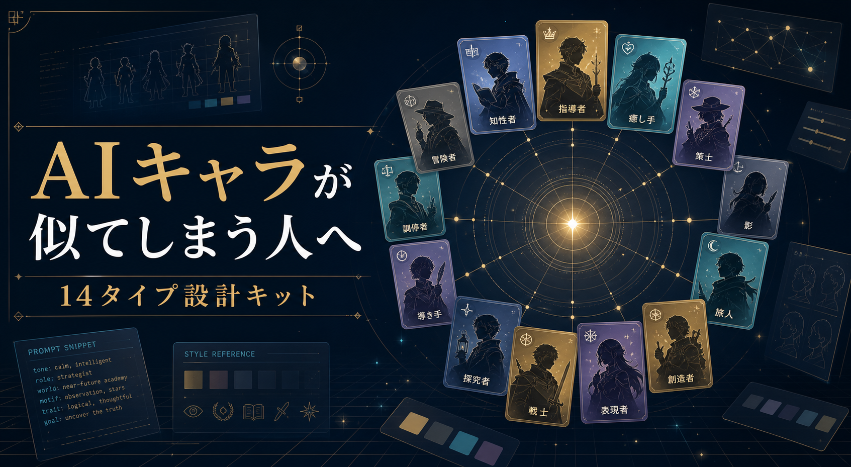 AIキャラが似てしまう人のための14タイプ設計キット