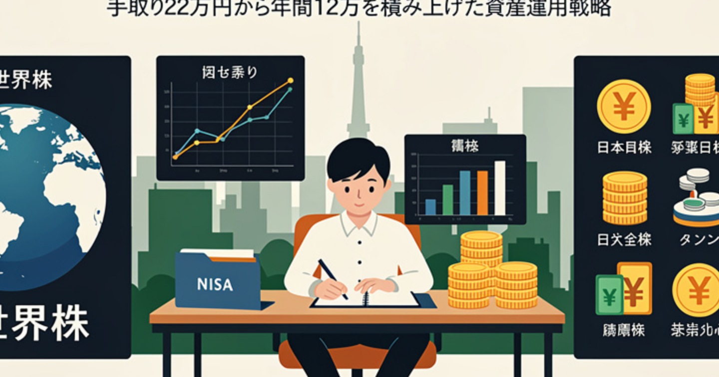 NISAで「なんとなく全世界株」のままにしてはいけない理由と、手取り22万円から年間12万円を着実に積み上げた私のポートフォリオ戦略全公開