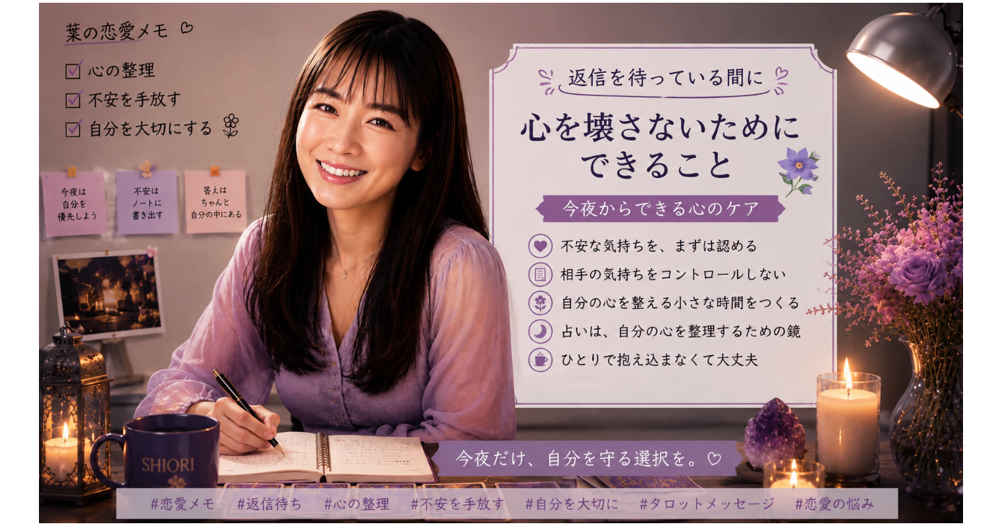 返信を待っている間に、心を壊さないためにできること