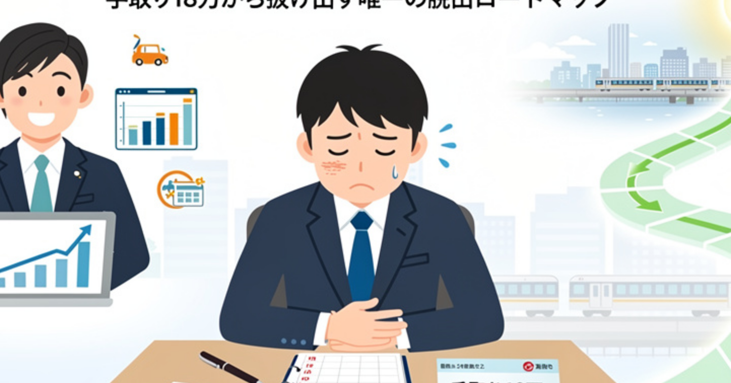 副業で稼ぐ同期を見て吐きそうなあなたへ｜手取り18万から抜け出した私が教える「焦りを行動に変える」唯一の脱出ロードマップ