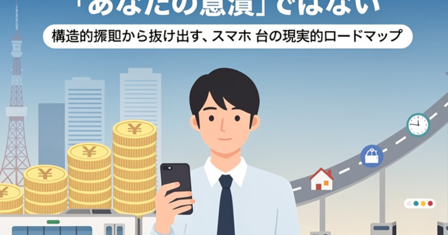 手取り28万が10年変わらないのは「あなたの怠慢」ではない。構造的搾取から抜け出す、スマホ1台の現実的ロードマップ