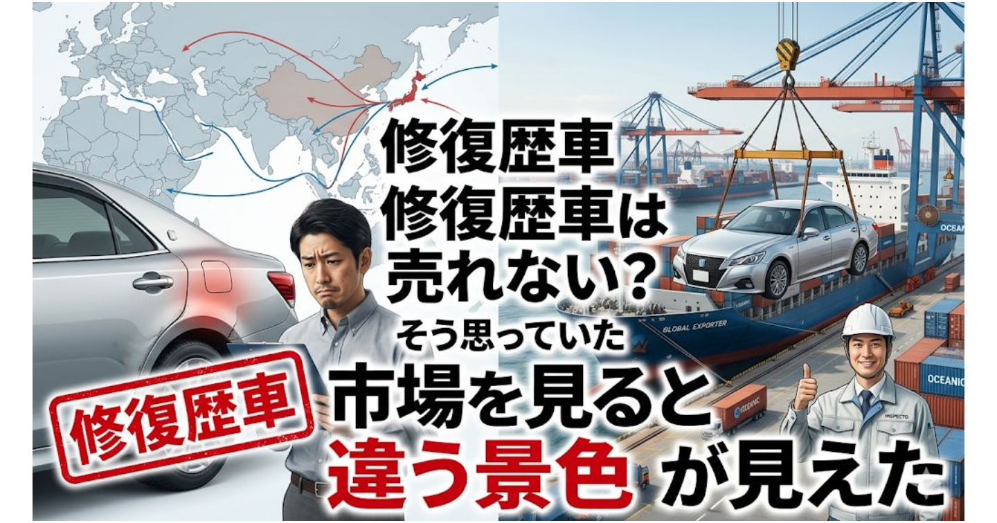 副業で中古車輸出を始めるなら｜初心者が「修復歴車は海外では売れない」と勘違いしやすい理由