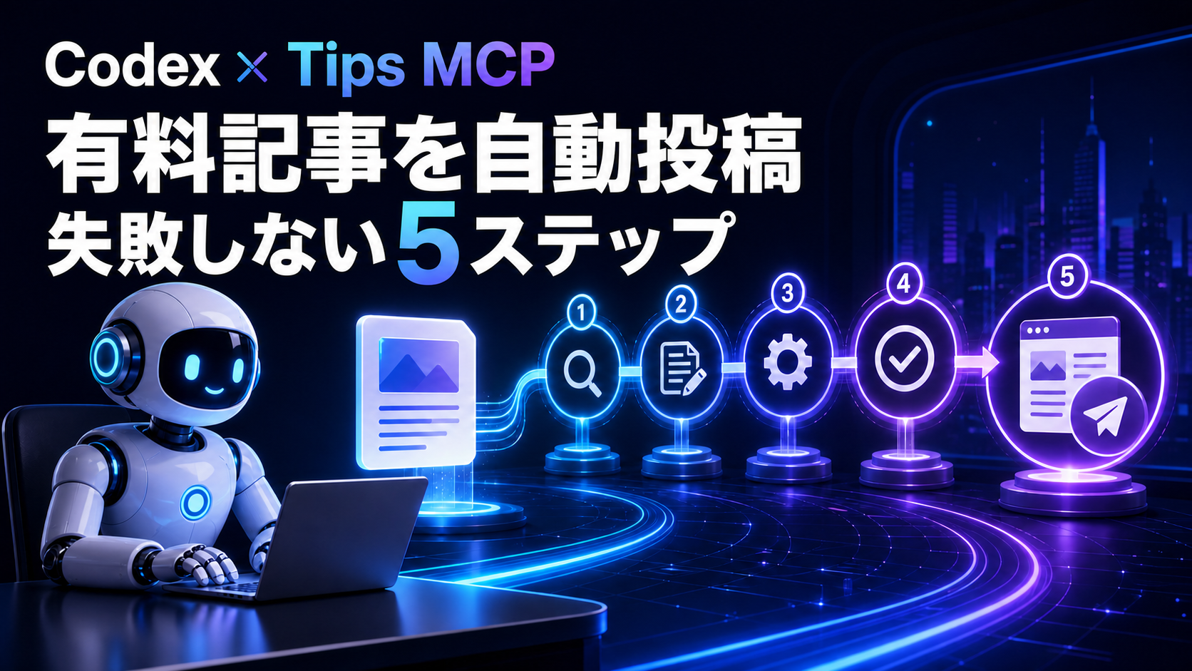 【実演】Codex×Tips MCPで有料記事を自動投稿する方法｜失敗しない5ステップ