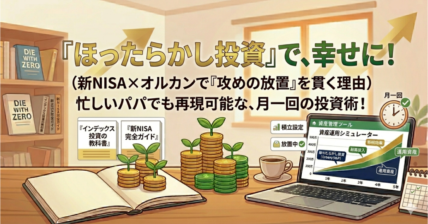 【ほったらかし投資術】月1回のチェックでOK！忙しい会社員が資産5,000万円を達成した秘訣