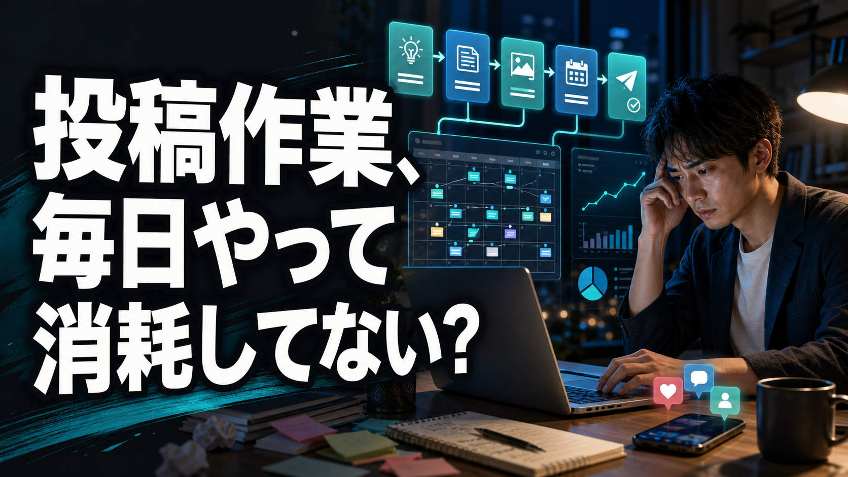 AI×SNS自動化7ステップ｜投稿生成から収益導線まで作る実践マニュアル