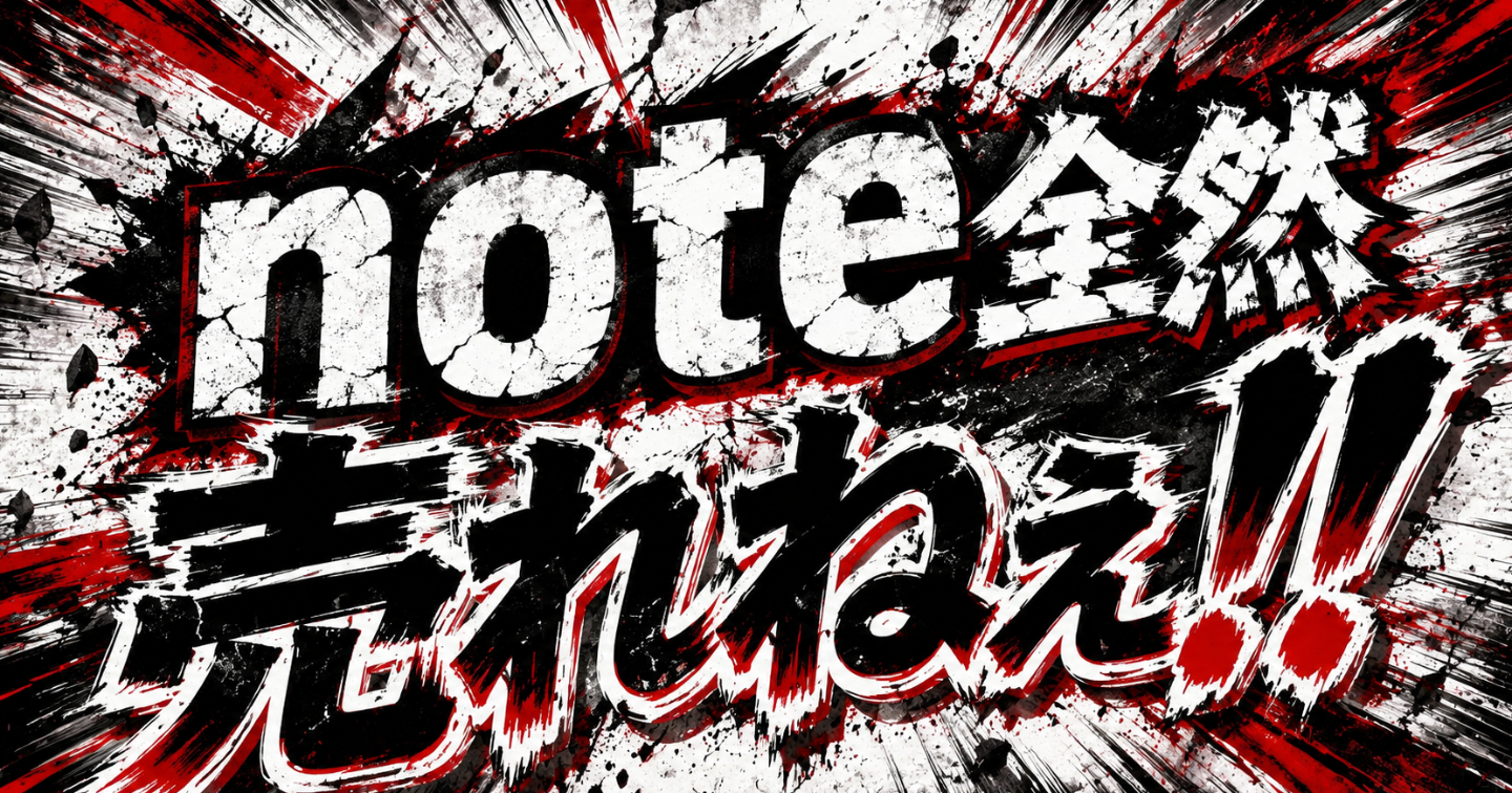 note全然売れねぇ！！そんな方へ朗報です
