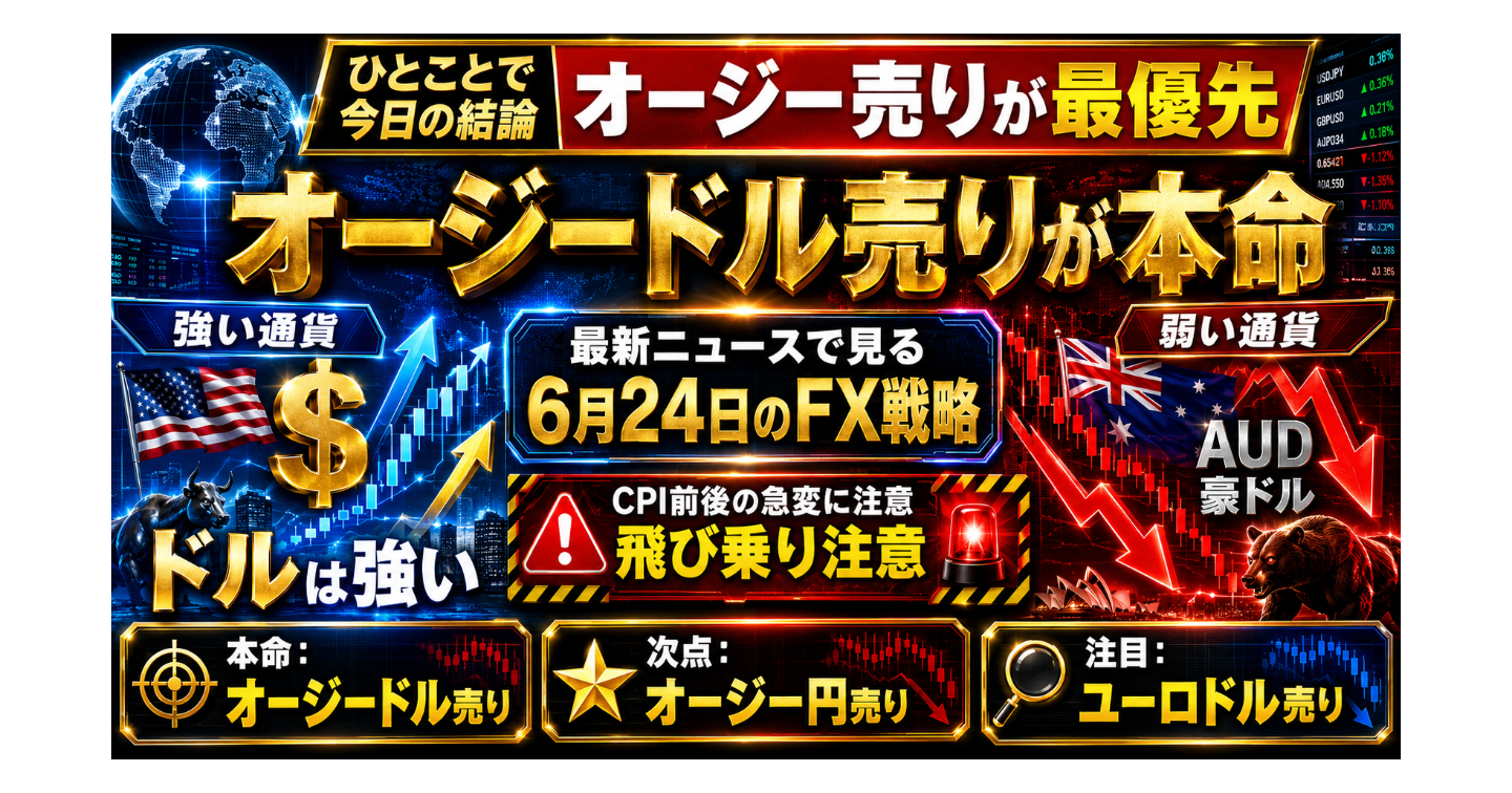 # オージードル売りが本命。