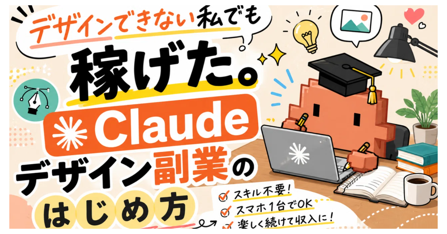 デザインできない私でも稼げた。Claudeデザイン副業のはじめ方