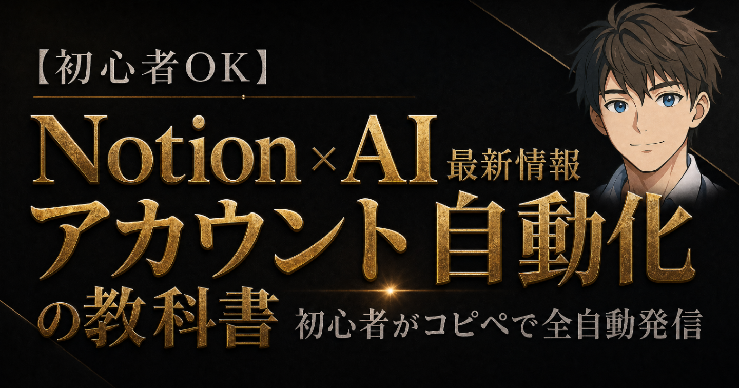 【初心者OK】Notion × AI最新情報アカウント自動化の教科書