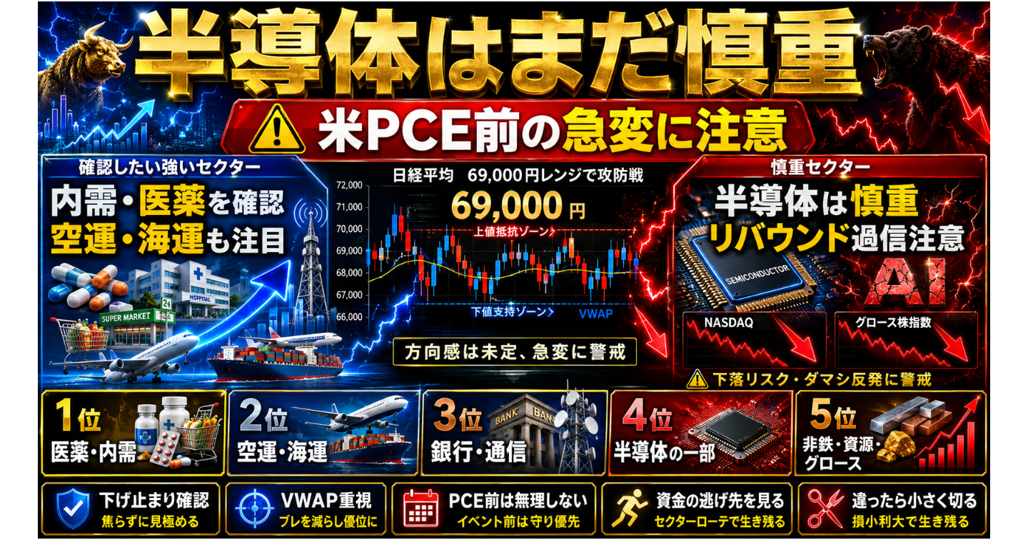 6月25日（木）の日本株戦略です。
