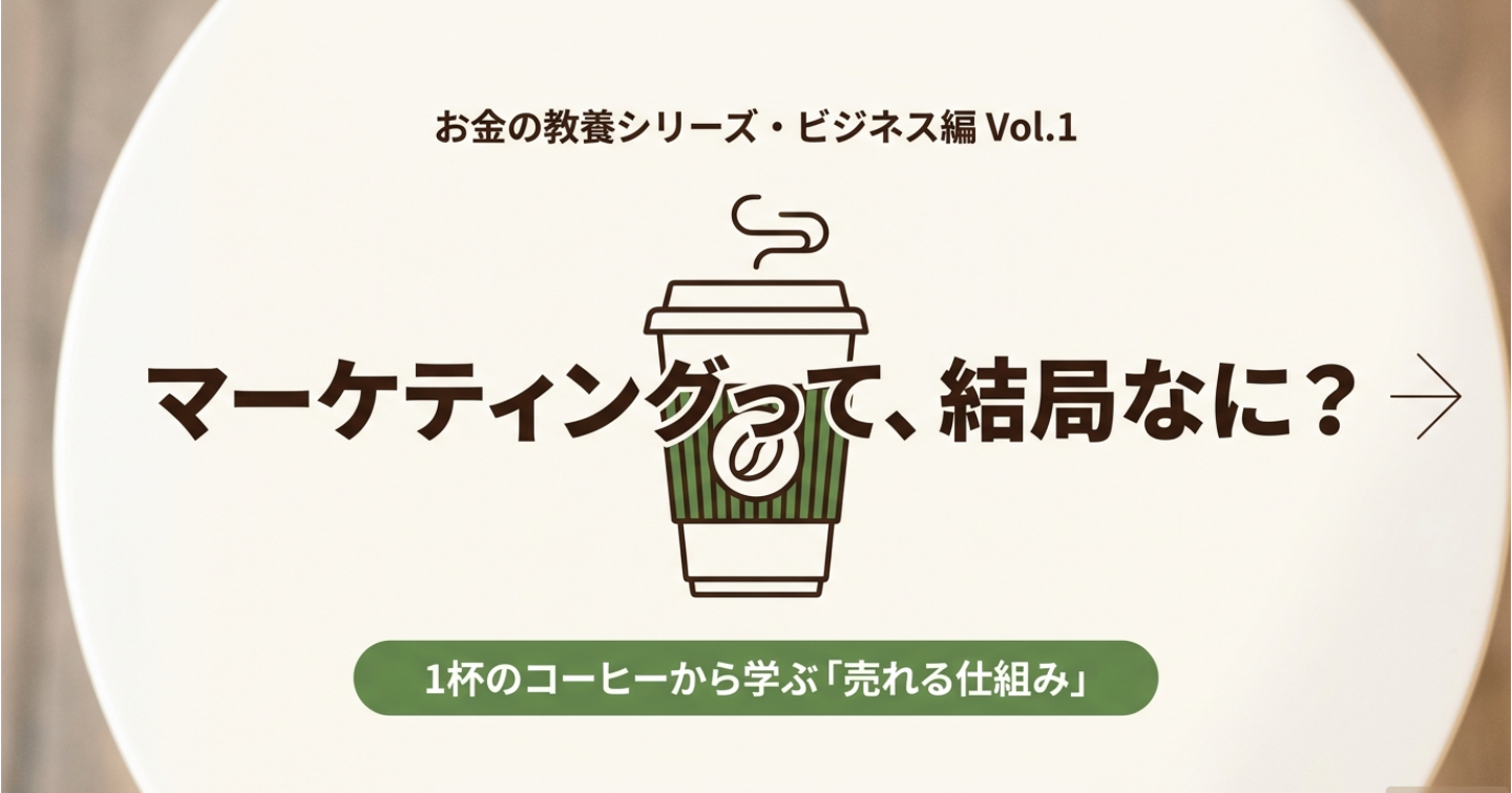 【お金の教養シリーズ第3弾：ビジネス編・第1回】「投資の種銭」はどう作る？実績ゼロから始めるビジネスの基本と「3C分析」