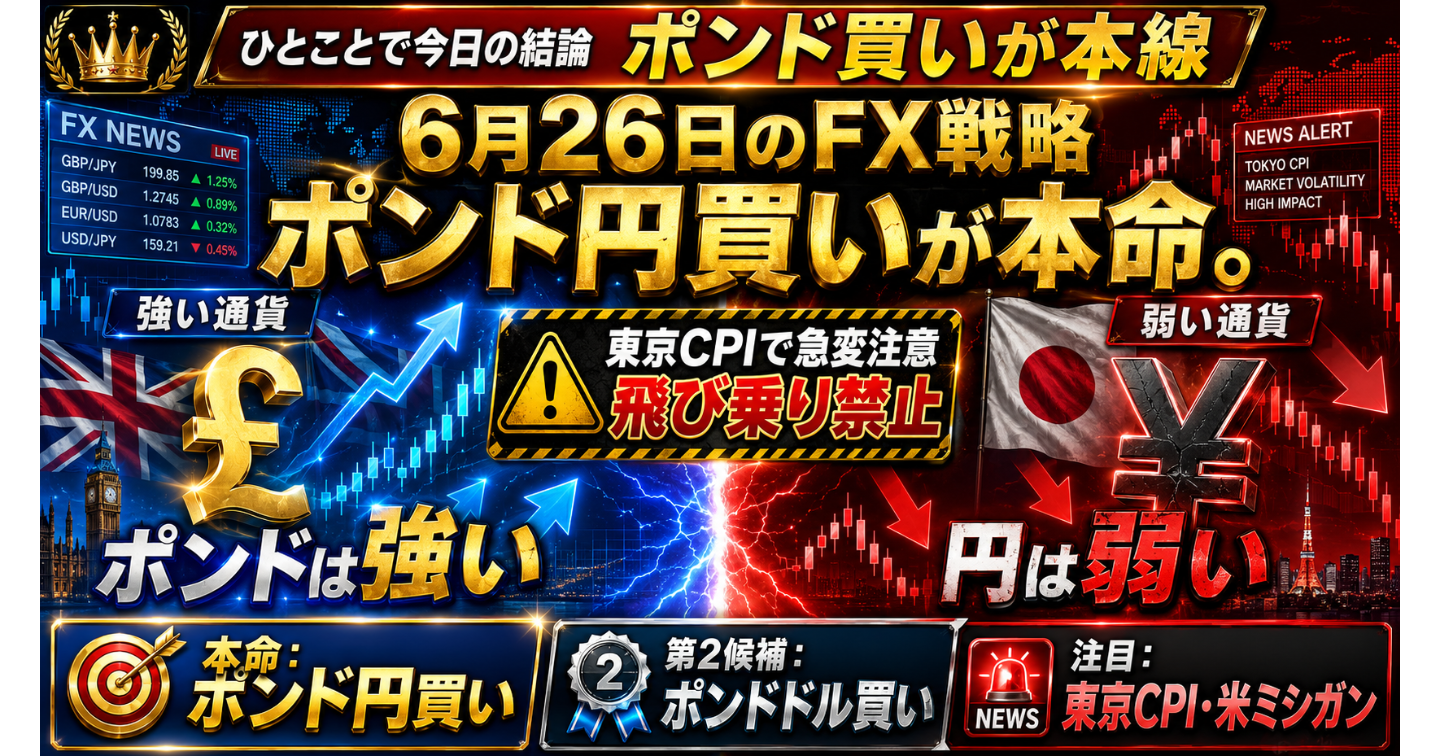 6月26日のFX戦略