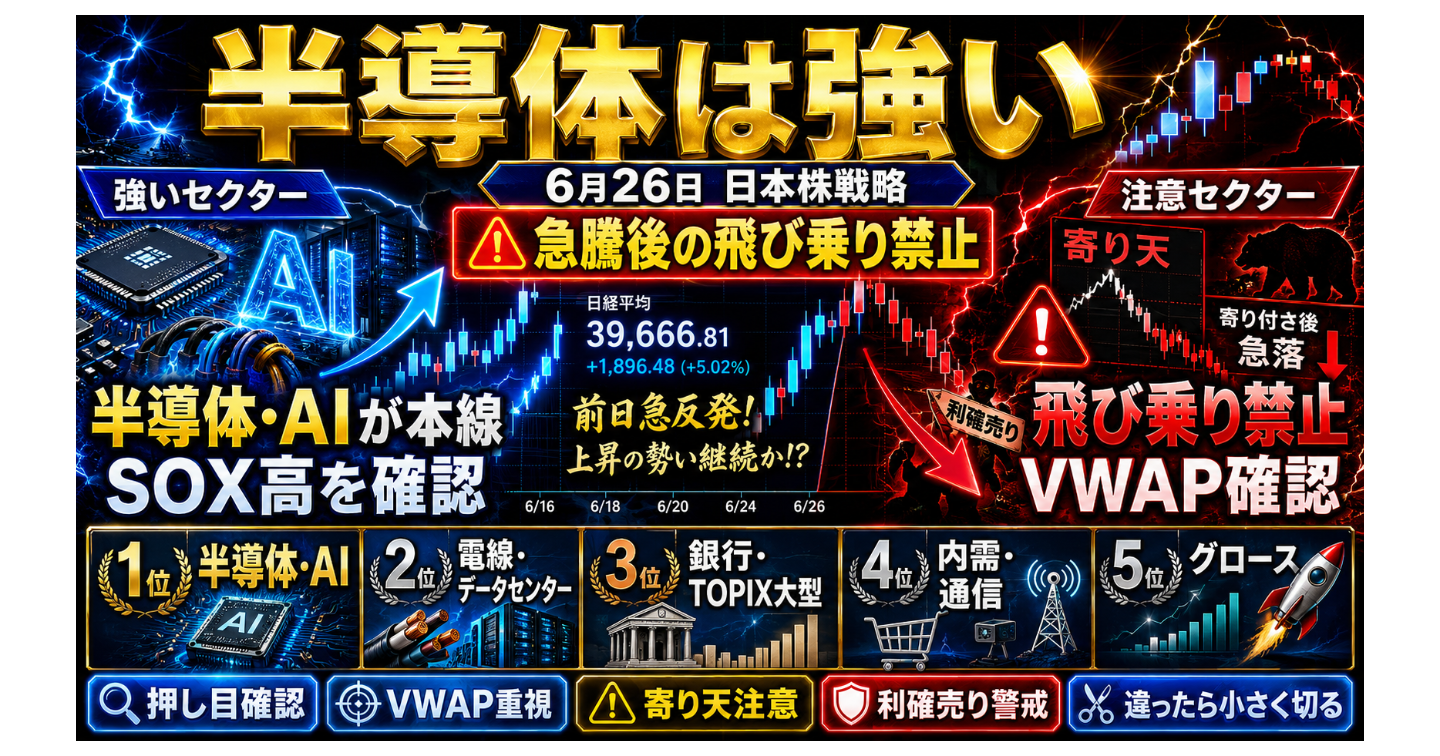 6月26日 日本株戦略