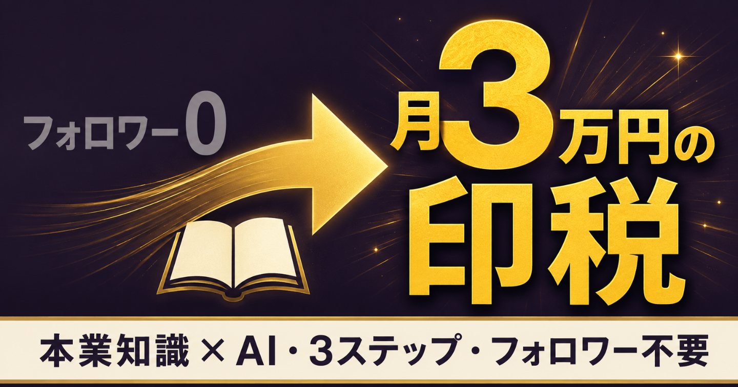 3ステップでKindle初出版。本業知識×ChatGPTで月3万円の印税を作る方法