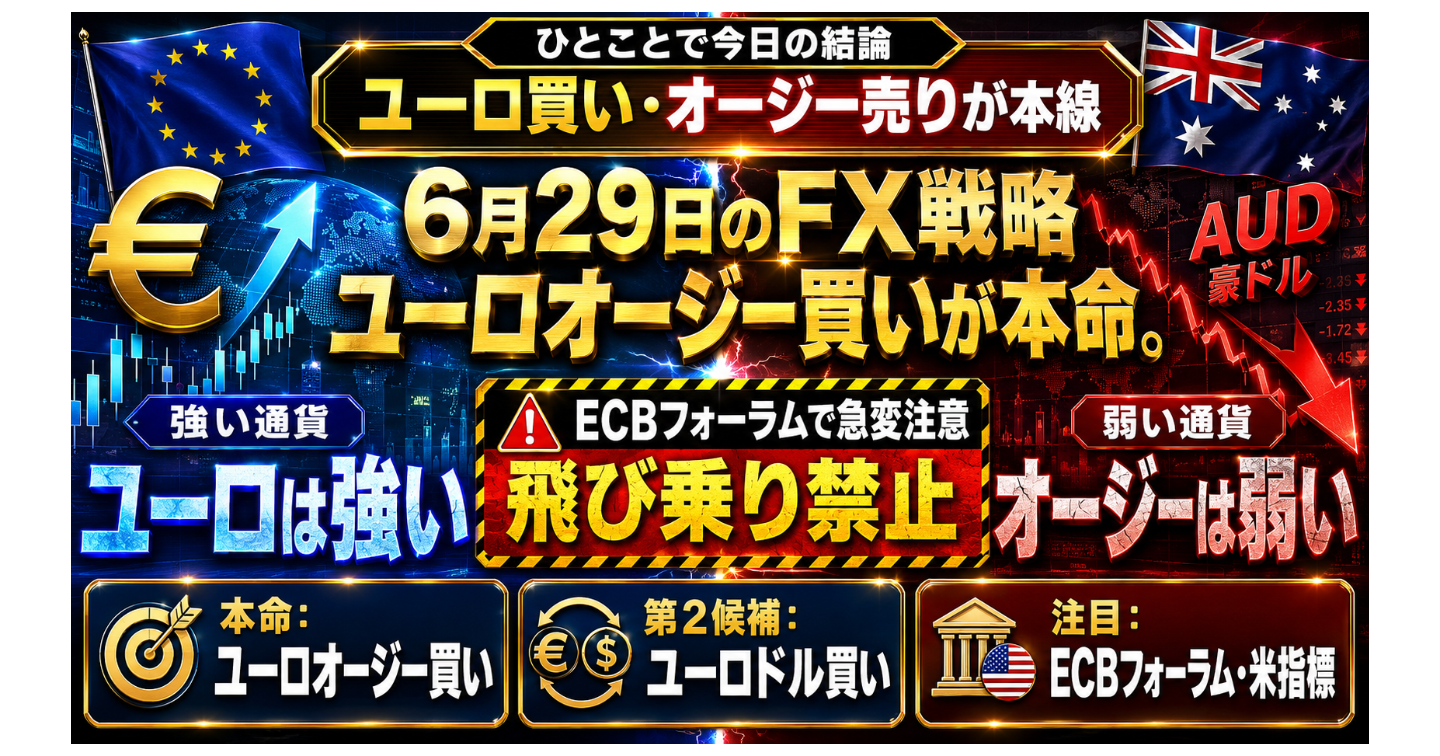 6月29日のFX戦略