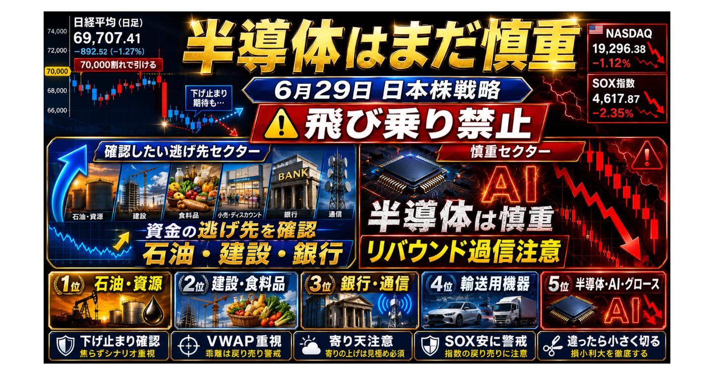 6月29日 日本株戦略