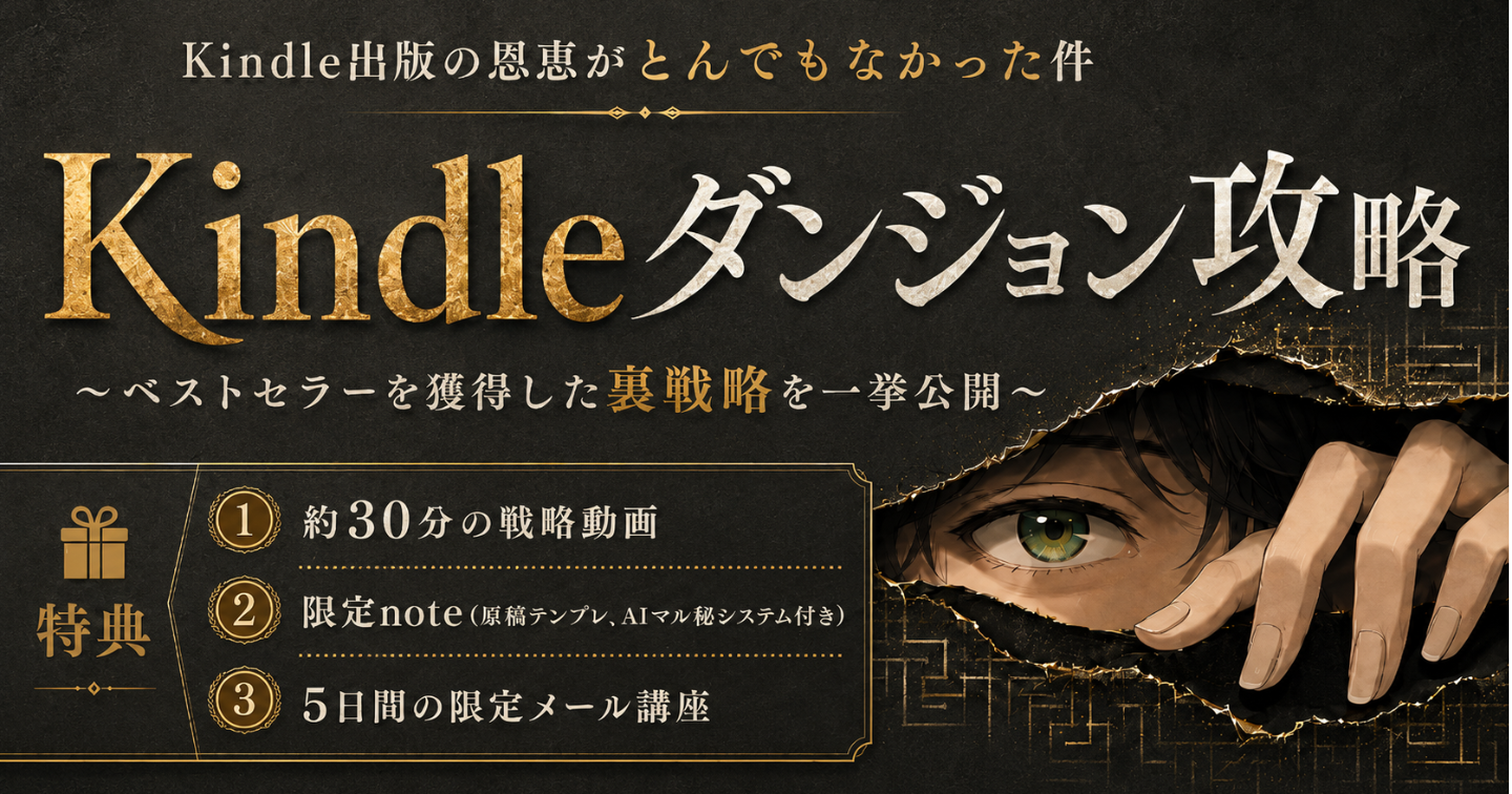 Kindleダンジョン攻略 ~SNSに依存せず、初出版でベストセラーを取ってしまった裏戦略とは~
