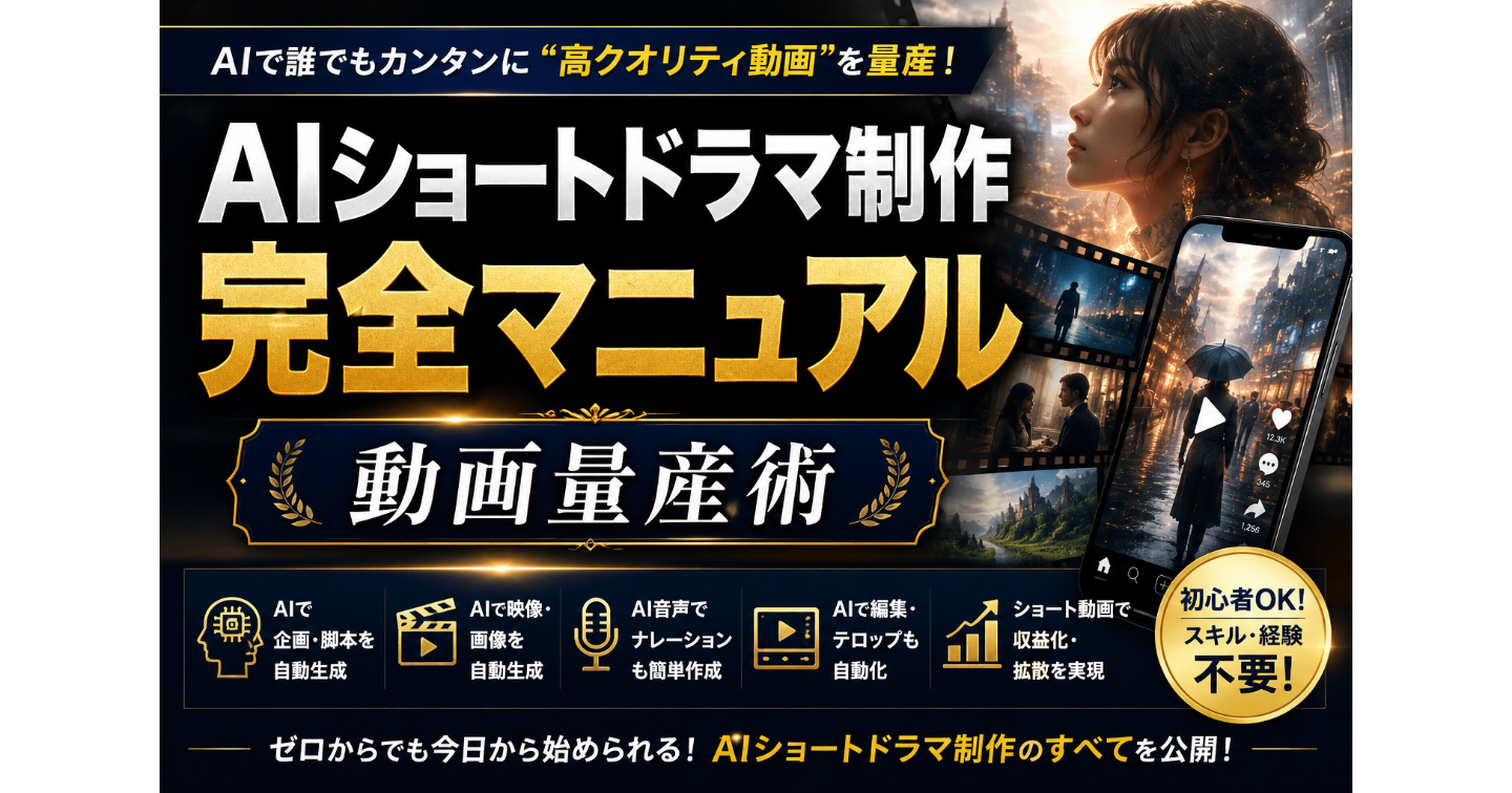 ツールが消えても作れる。AIショートドラマ制作の完全マニュアル｜Sora終了時代の動画量産術