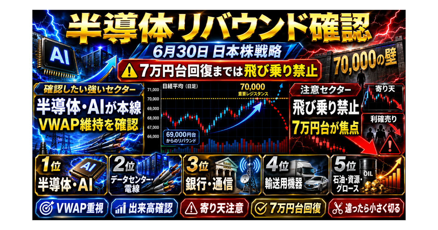 6月30日 日本株戦略