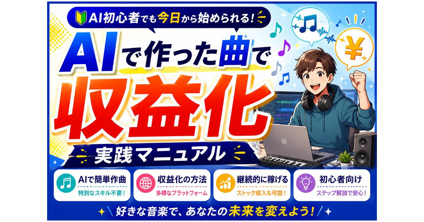 AIで作った曲で収益化する前に知るべき全部｜2026年の権利・規約・実践マニュアル