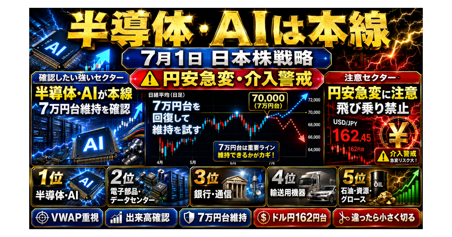 7月1日 日本株戦略
