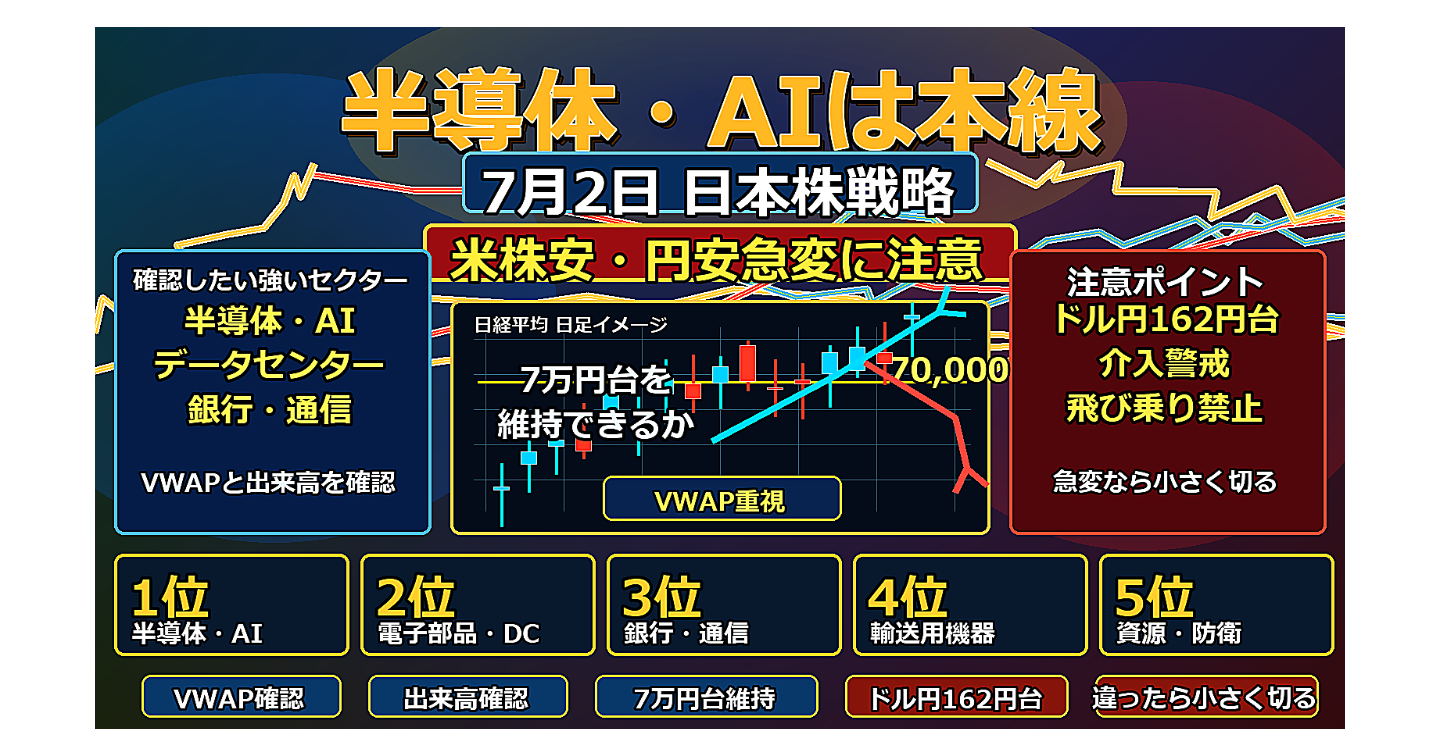 2026年7月2日 本日の株式投資戦略