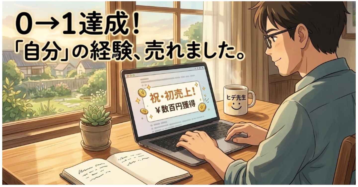 10投稿で０→１の収益化を達成した話。フォロワーゼロ・SNS苦手でも売れた理由。