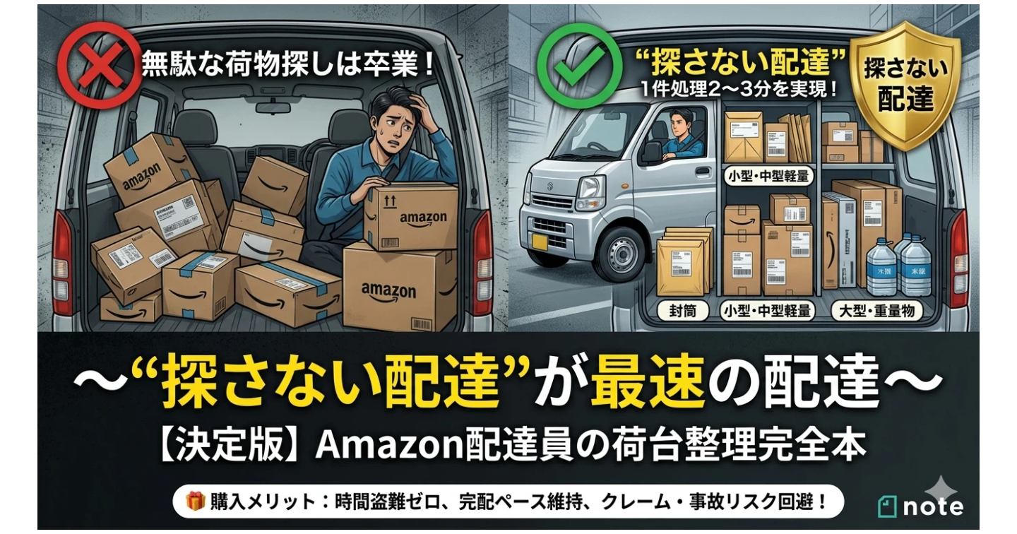 荷台整理で探す時間をゼロにする焦らない配達方法