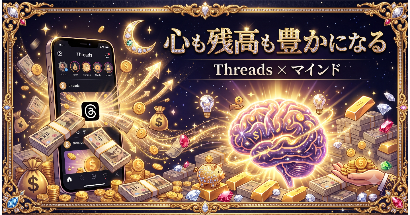 Threads×マインドで心も残高も豊かになる