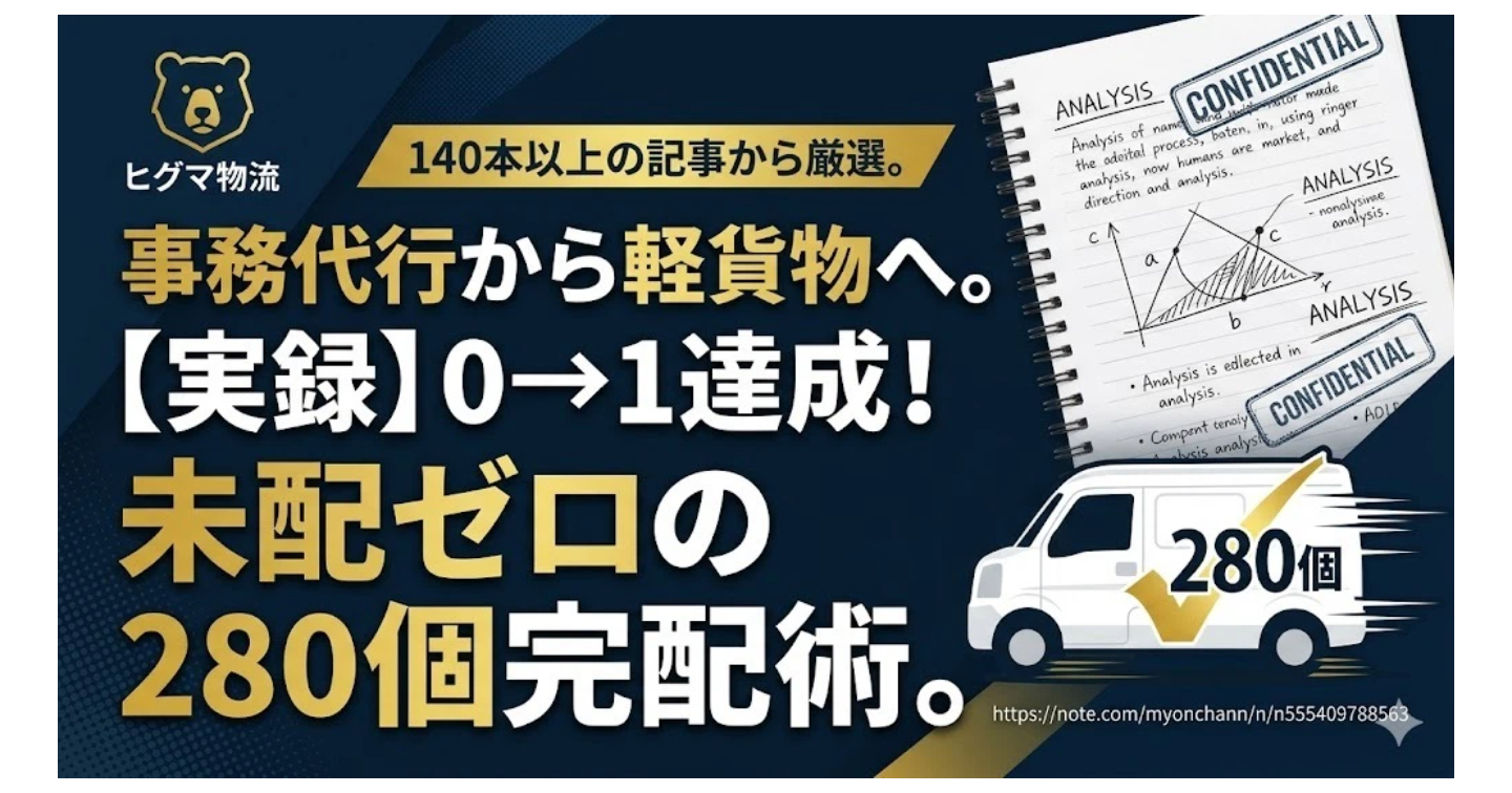 【実録】2ヶ月未配の凡人が「時給25個」を安定させた、2ステップ・ノート術と一筆書きルートの全技術