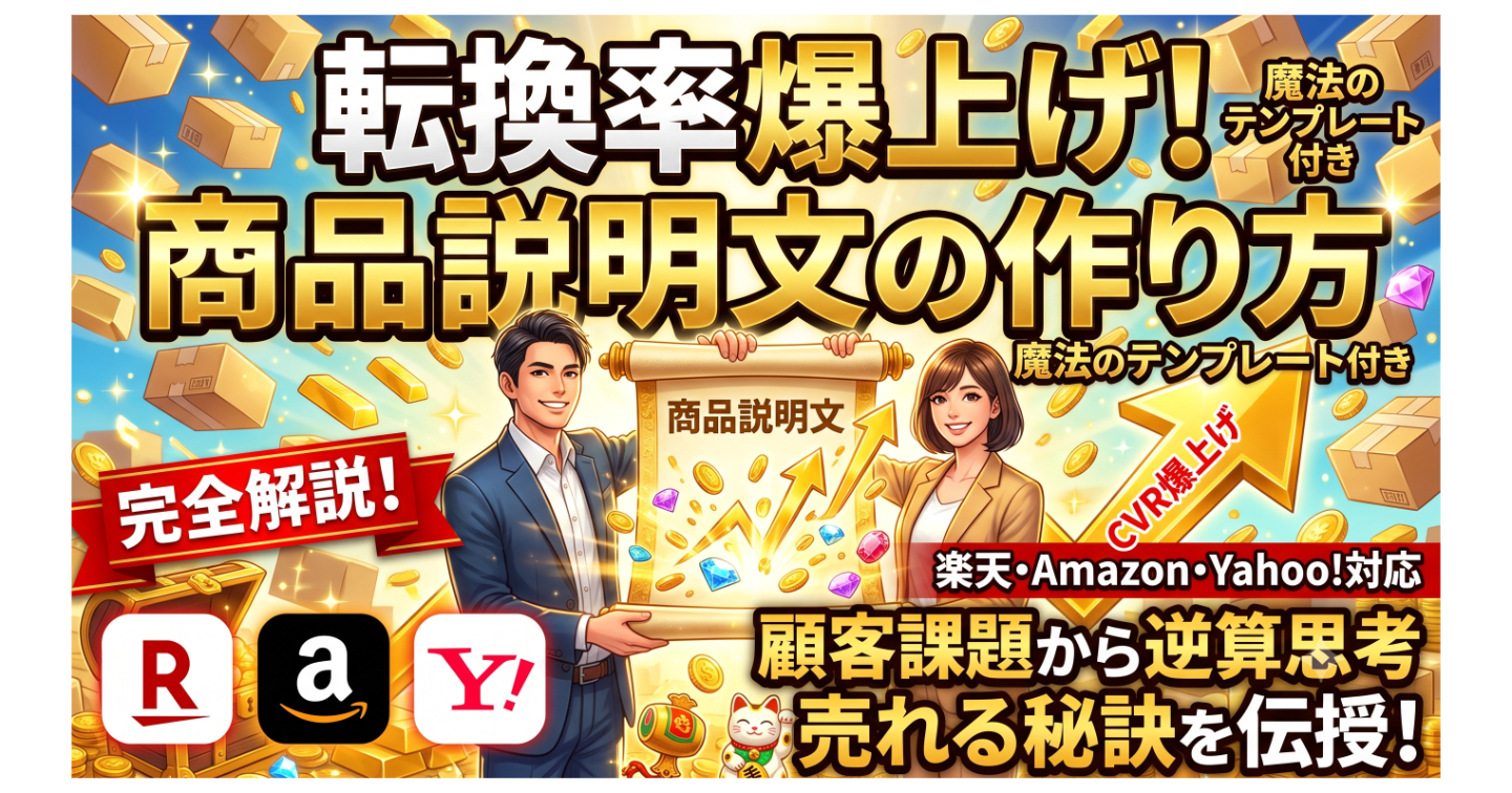 転換率を上げる商品説明文の作り方：楽天・Amazon・Yahoo!ショッピング対応、顧客課題からの逆算思考 